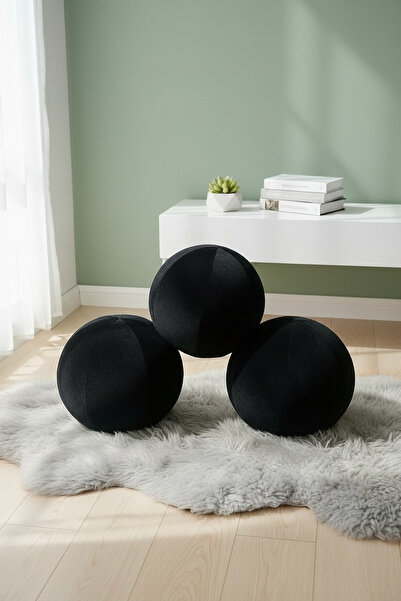 JACA Kadife Top Kırlent Yastık Büyük Boy/Küçük Boy (1 Adet)