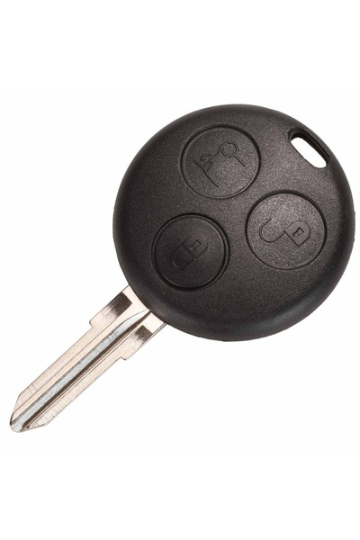 TECHSTAR Carcasă cheie auto Mercedes, Smart, 3 butoane, cu lamă