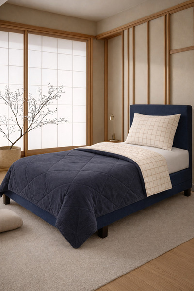 sternen glanz New Velmira Cotton Patterned Double-Sided Wellsoft Single Quilt...