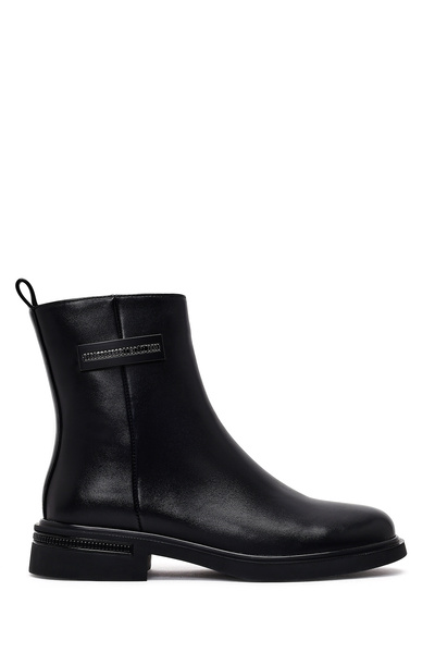 Derimod Дамски черни ботуши с цип 25WFE494518