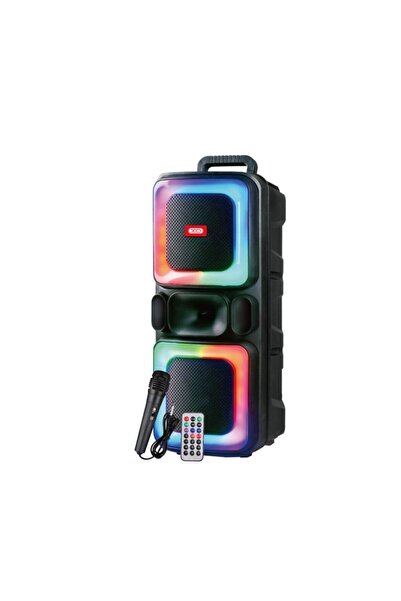 Xo RGB Işıklı Mikrofonlu Karaoke Seti ve Bluetooth V5.0 Güçlü Hoparlör - Uzak...