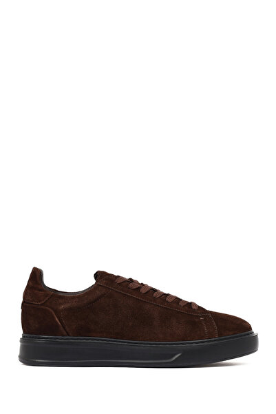 Derimod Men's Brown Lace-Up Suede Leather Sneaker 25Wfd613010