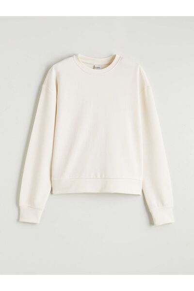 LC Waikiki LCW Kids guler rotund Hanorac cu atingere moale pentru fete tricou