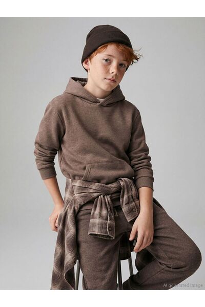 LC Waikiki Hooded Boy's Thick Sweatshirt