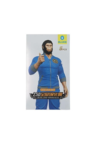 BLUEO واقي شاشة زجاجي شفاف 2.5D متوافق مع iPhone 13/13Pro/14، 5 قطع