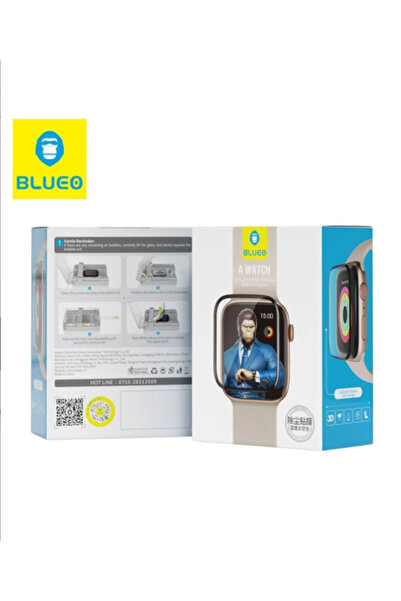 BLUEO واقي شاشة للساعة الذكية متوافق مع S7 / S8 / S9 مقاس 41 مم، منحني ثلاثي ...
