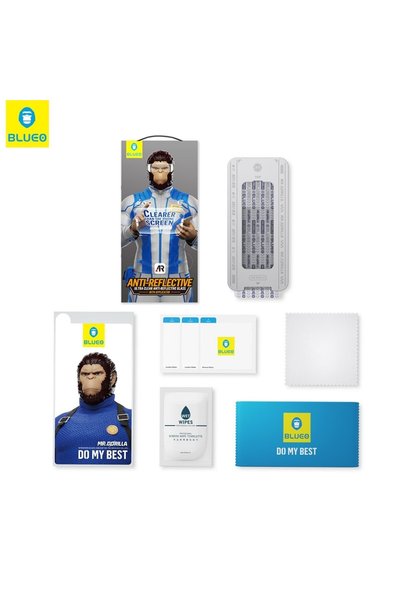 BLUEO İphone 15 Pro Max Ultra Clear Ar Anti-reflective Hd Uygulama Aparatlı Cam Ekran Koruyucu