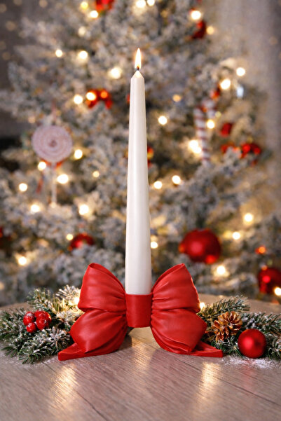 Vescarri Fiyonk Detaylı Mumluk – Coquette Ribbon Tasarım Şamdan