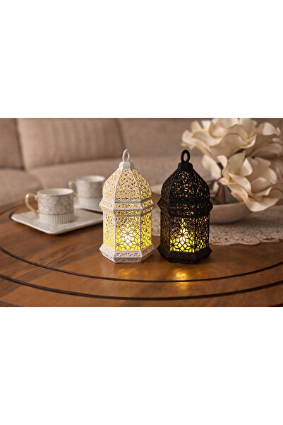 Figürlab Ramazan Feneri Motifli Dekoratif LED Aydınlatmalı Kandil Fener – Tea...