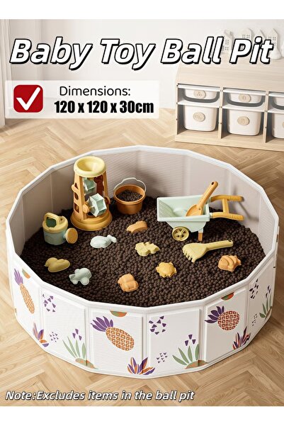 Generic حوض كرات للأطفال، حوض لعب قابل للطي، حوض رمل، حوض استحمام للحيوانات ا...