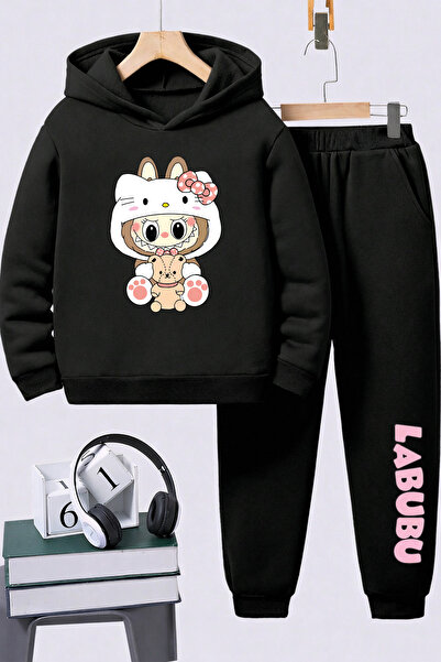 SVART WEAR Labubu Друкований дитячий преміум-комбінезон, 2-компонентний компл...