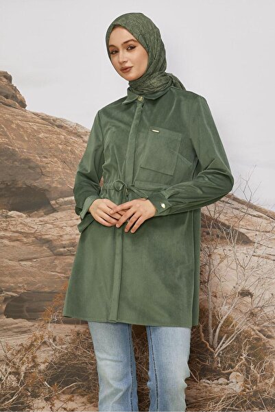 Alvina Velvet Tunic with Waist Tie 46245