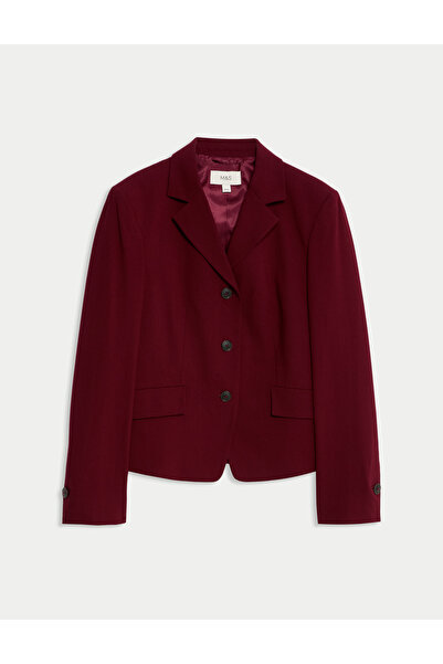 Marks & Spencer Düz Kesim Kısa Blazer Ceket