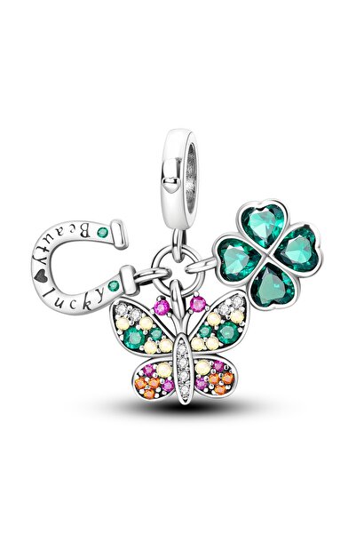 Choice KTC709 دلايات فراشة متلألئة من الفضة عيار 925، تناسب الأساور والقلائد ...