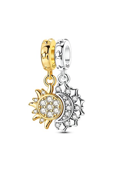 Choice KTC2019 تعليقة خرزة أصلية من الفضة الإسترليني عيار 925، على شكل هلال و...