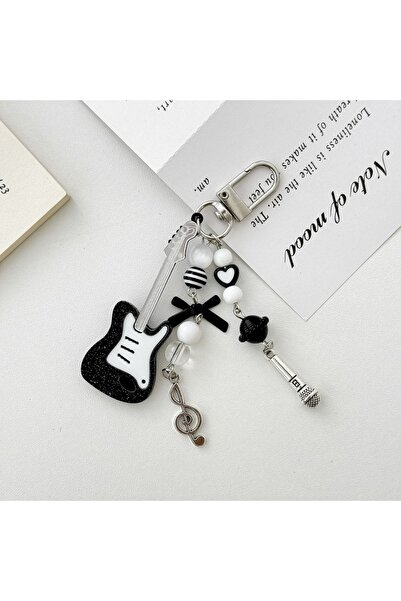 Choice guitar doorclasp Stylish and simple black and white guitar y2k mobile ...