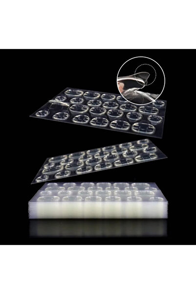 Choice أبيض - 12 ورقة 12 ورقة / 288 قطعة من غراء هلامي فائق الالتصاق للأظافر ...