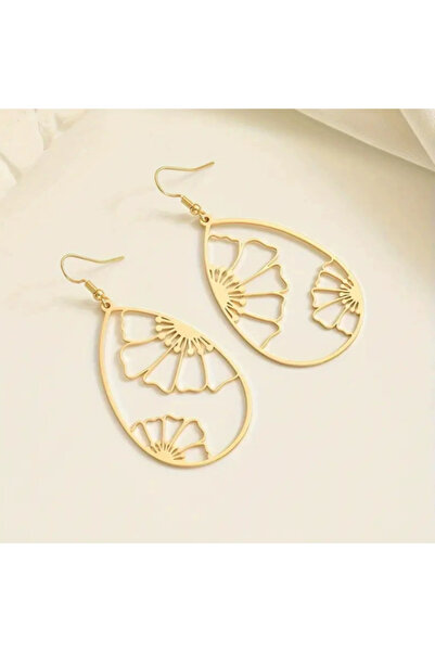 Choice WF5508-1 Fashionable and Trendy Hollow Water Droplet Shaped Pendant Ea...