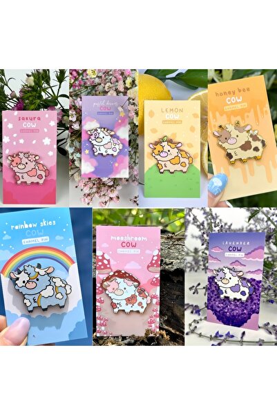 Choice مجموعة من 12 قطعة، تتضمن 12 تصميمًا مختلفًا من دبابيس المينا الجميلة ع...