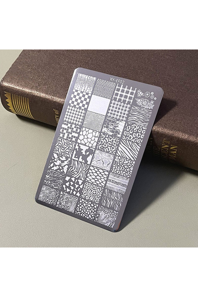 Choice قالب مانيكير XYEF02، لوحة فولاذية متينة، مطبوعات ذات ملمس واضح، تصميم ...