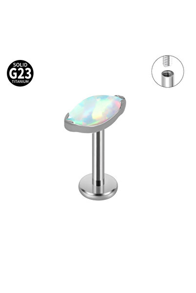 Choice لابريت هندسي للجسم 1.2 × 6 مم، مجوهرات ثقب الشفاه، قطعة واحدة من الأوب...