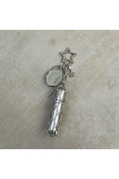 Choice one New Design Stainless Steel Metal Net Pocket Lipstick Bag Keychain ...