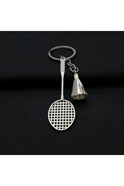 Choice 01 قطعة واحدة سلسلة مفاتيح على شكل مضرب تنس الريشة مصنوعة من سبيكة معد...