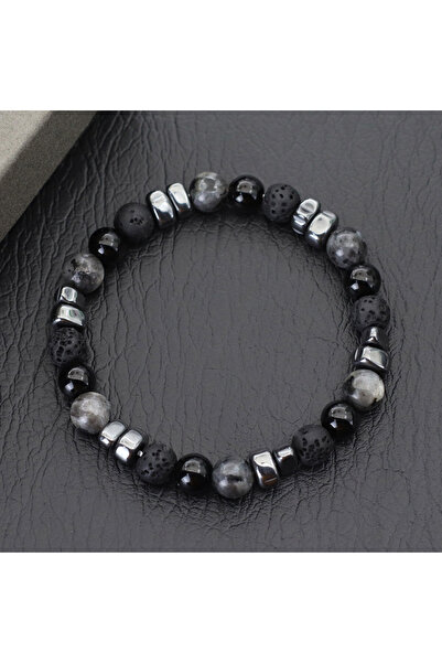 Choice blackflash Premium Man Bracelet Irregular Hematite Healing Braslet Nat...