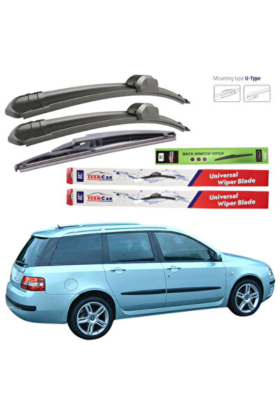 TEAMCAR Wipers Fiat Stilo (Multiwagon 192) 2003-2005 – Complete Set