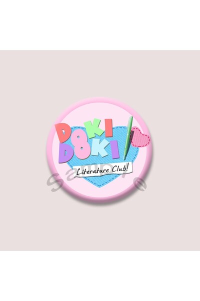 Choice دبابيس أزرار لعبة دوكي دوكي ليتيرتشر كلوب، مقاس 32 مم، نمط 05، بروش دا...