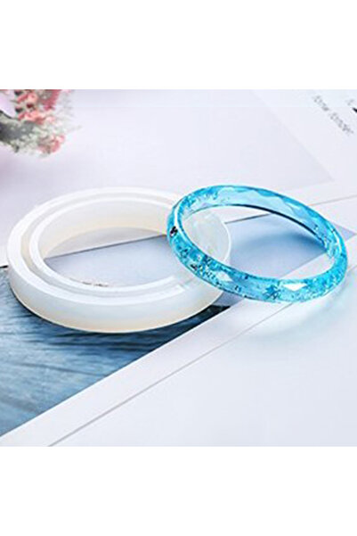 Choice قالب سيليكون شفاف 60 مم لصنع أساور الراتنج وقوالب الراتنج وأدوات صنعها