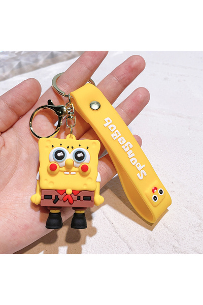 Choice سلسلة مفاتيح أنمي سبونج بوب سكوير بانتس، باتريك ستار، كاواي، مصنوعة من...