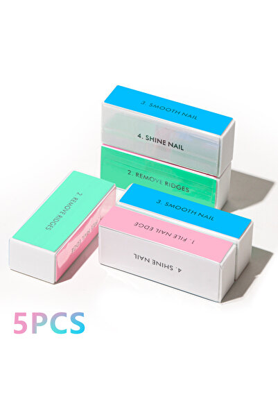 Choice 5PCS Set Professional 4 Ways Nail Buffing Block Manicure Pedicure Tool...