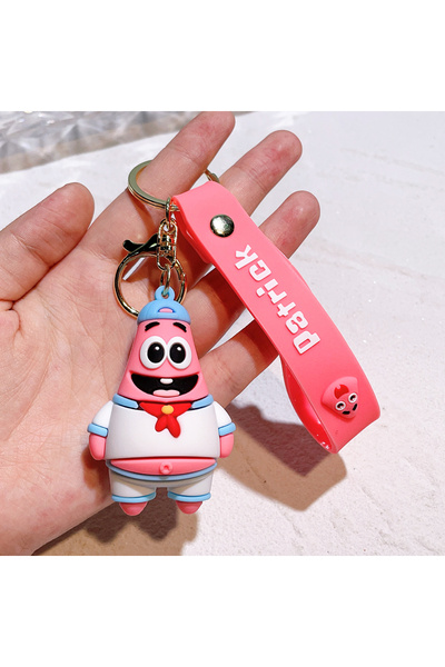 Choice سلسلة مفاتيح أنمي سبونج بوب سكوير بانتس، باتريك ستار، كاواي، مصنوعة من...