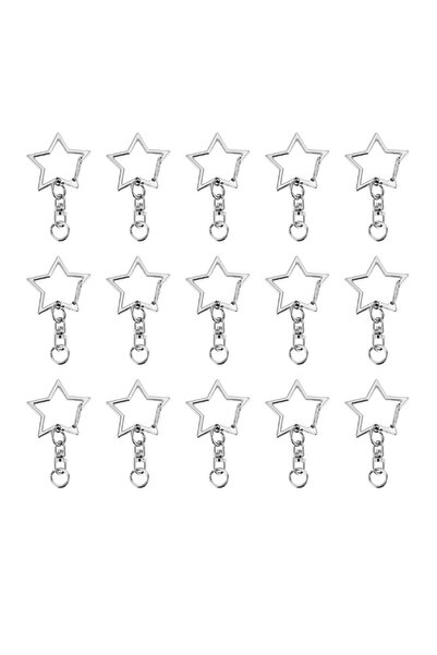 Choice 30sets silver color 10/20/30 Sets Star Shaped Lobster Claw Clasp Snap ...