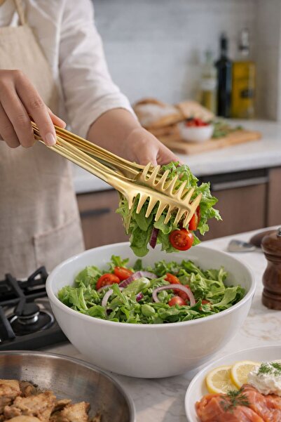 YEDİTEPE AVM Paslanmaz Çelik Spagetti Makarna Maşası / Makarna Servis Kaşığı ...