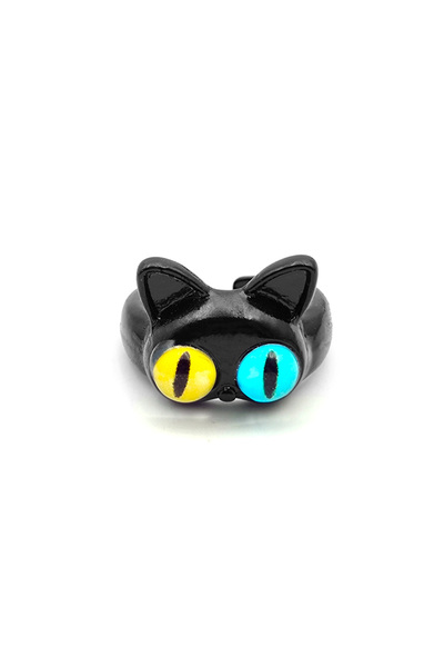Choice resizable R00126 Hot New Cute Two Color Cat Eyes Ring Women Fashion Sw...