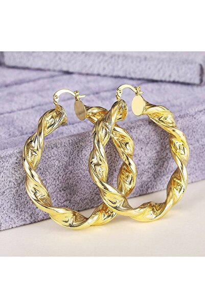 choice2 E4424 Huitan Circle Women Hoop Earrings Luxury Wedding Engagement Par...