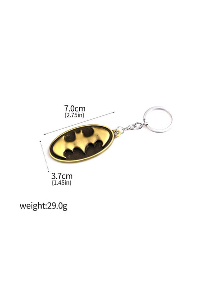Miniso K00087-01 Movie Cosplay Keychain Bat Person Pendant Key Chain for Wome...