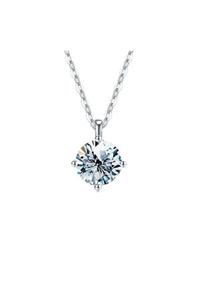 Choice 2 carat Moissanite Silver DWJ 1-3ct Real Moissanite Diamond Necklace f...
