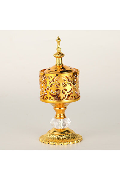 FridayIn مبخرة بخور مصنوعة من الدانتيل الإبداعي، زينة معدنية أنيقة، مبخرة بخو...