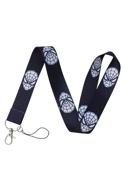 Miniso KC5260 سلسلة مفاتيح هاتف للرقبة بتصميم سبايدرمان من مارفل، مناسبة محفظ...