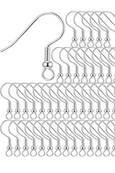 Choice 500PCS Silver 100/500pcs DIY Earring Findings Earrings Clasps Hooks St...