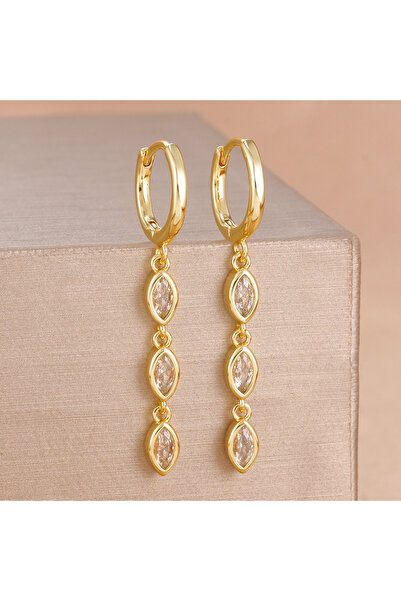 Choice gold-white-2PCS 2PCS Fashion Cubic Zirconia Dangle Earring For Women C...