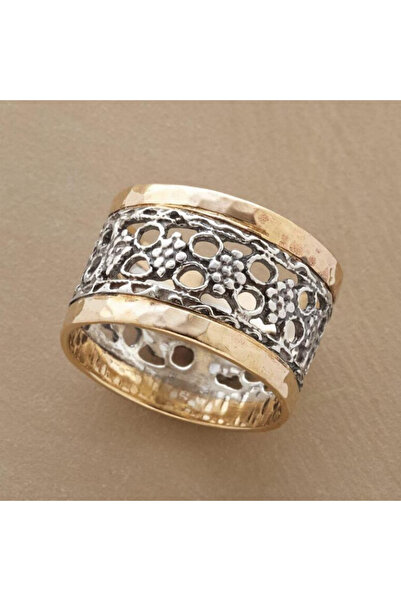 Choice ZD0022-1 7 1pc Vintage Multicolor Hollow Flower Design Ring for Women ...