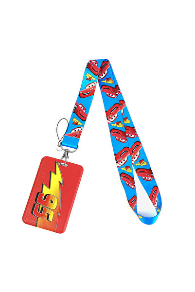 Choice سلسلة مفاتيح KC3380 بتصميم سيارة لايتنينج ماكوين، مزودة بحبل تعليق للم...