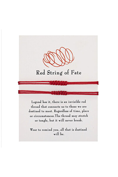 Choice 1 Handmade Knot Bracelet For Women Men Red String Of Fate Wrap Bangle ...