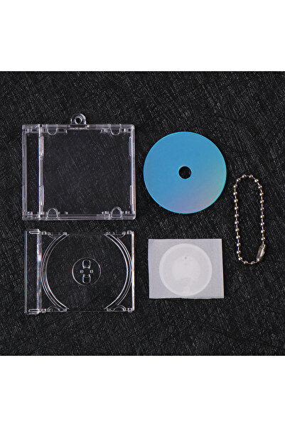 Choice A 1pc NFC Functional CD Disc Key Chain Mini CD Case Keychain Periphera...