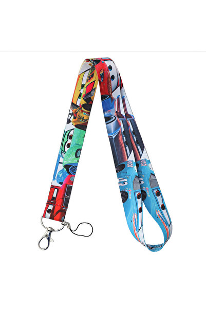 Choice سلسلة مفاتيح KC5356 بتصميم سيارة لايتنينج ماكوين، حامل بطاقات الهوية، ...