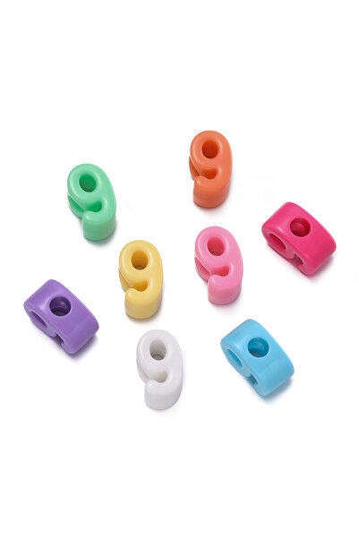 choice2 9 10pcs/Lots Acrylic Large Hole Number Beads 0-9 Mixed Color Spacer L...